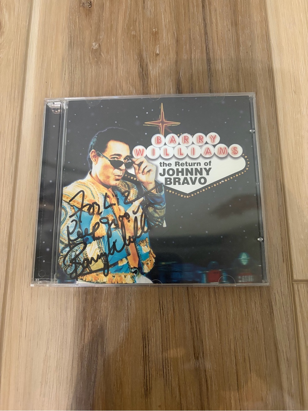 Barry Williams The Return Of Johnny Bravo Signed CD